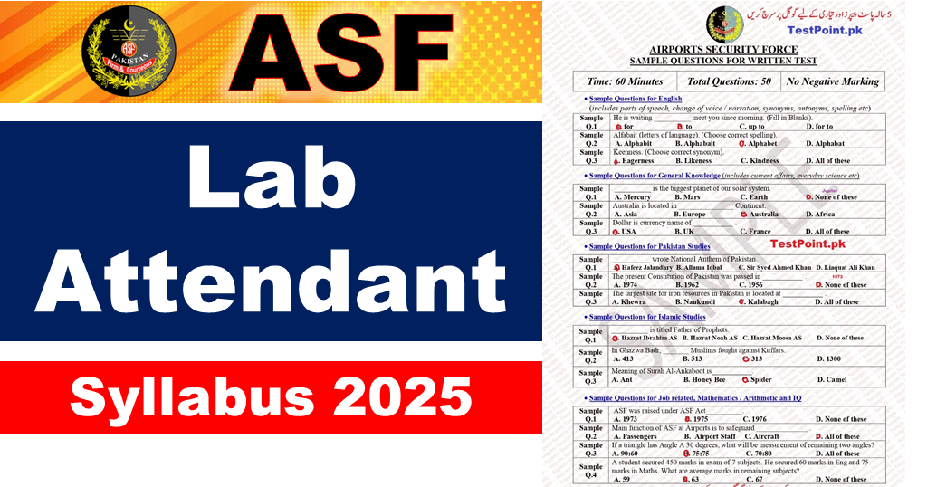 ASF Lab Attendant Syllabus 2025